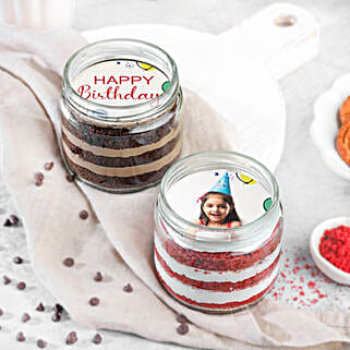 Duo Delight Personalised Jar Cake-image-9