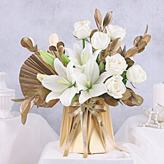 Elegant White Lily Serenity