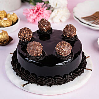 Ferrero Rocher Truffle Cake Half Kg-image-22