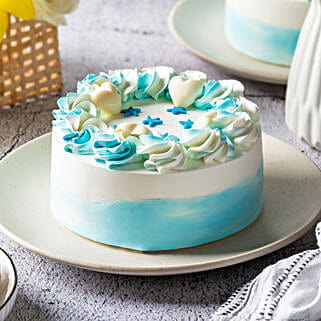 Floral Vanilla Cream Cake Half Kg-picture-10