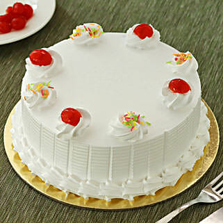 Fresh Vanilla Cake Half kg-image-29