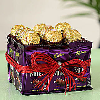 Glistening Ferrero Rocher Dairy Milk Vase-image-32