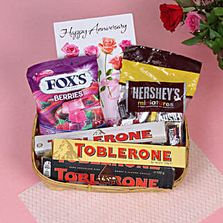 Happy Anniversary Chocolate Goodies Box-image-26