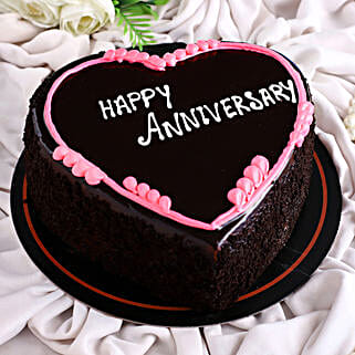 Happy Anniversary Heart Shaped Cake Half Kg-picture-19