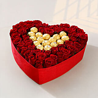 Heart Shape Roses Arrangement-picture-18