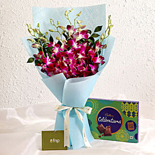 Heartfelt Feelings Orchids Bouquet Celebrations Box-picture-38