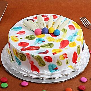 Holi Special Pineapple Cake Half Kg Eggless-image-11