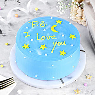 I Love You Chocolate Cake Half Kg-picture-10