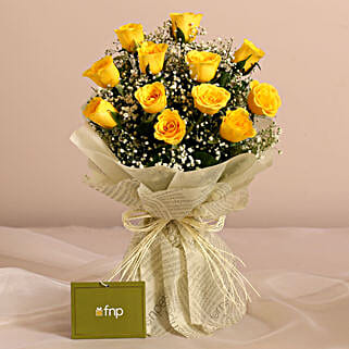 Joyful Vibes Yellow Roses Bouquet-picture-28