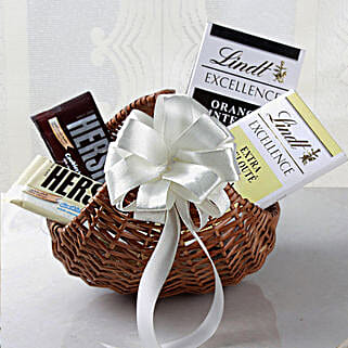 Lindt Chocolates Cane Basket Hamper-picture-11