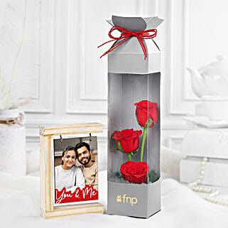 Love Infused Roses N Cute Frame Combo-picture-21