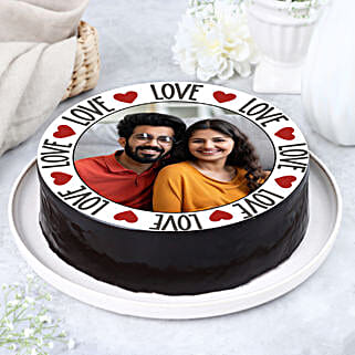Love Special Chocolate Photo Cake Half Kg-picture-23