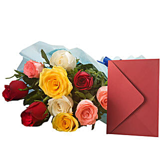 Mix Roses N Greeting Card-image-5