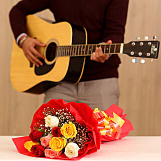 Musical Rose Bouquet Combo 10 to 15 Min-picture-38