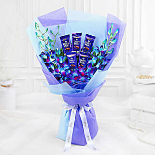 Ocean Bliss Orchids N Chocolate Bouquet-image-41