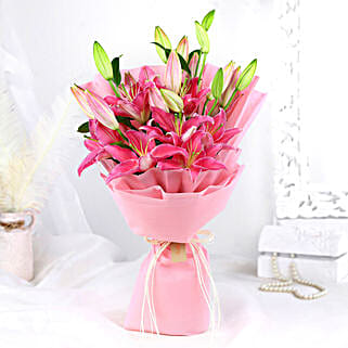 Passionate Oriental Pink Lilies-picture-22