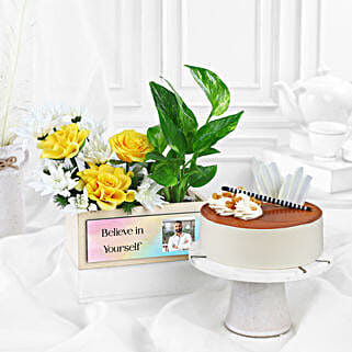 Peach Melody Butterscotch Cake N Floral Harmony-picture-33