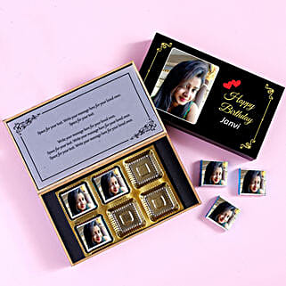 Personalised Chocolates Birthday Gift 6 Pcs-picture-31