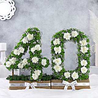 Personalised Forever Love Carnation Gift Arrangement-image-3
