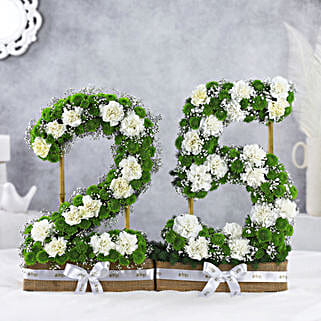 Personalised Milestone Carnation Gift Arrangement-picture-16