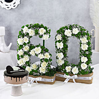 Personalised Number Carnation N Chocolicious Cake-picture-36