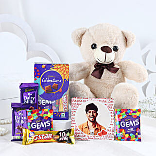 Personalised Teddy Sweetness Valentine Hamper-image-12