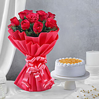 Pineapple Cake with Flowers Eggless Standard-picture-12