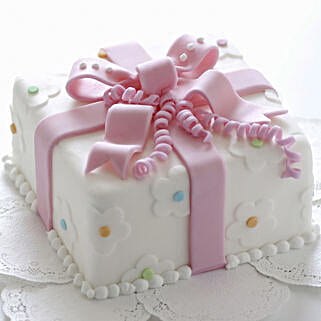 Pink Bow Wrap Chocolate Cake 1 Kg-image-28