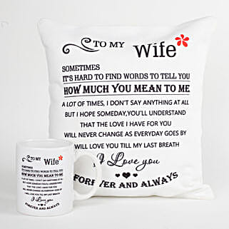 Printed Mug & Cushion For Wife-image-6