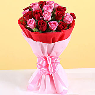 Red And Pink Roses Bouquet-picture-27