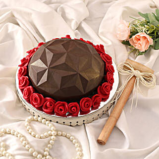 Red Roses Dome Pinata Cake 1 Kg-picture-41