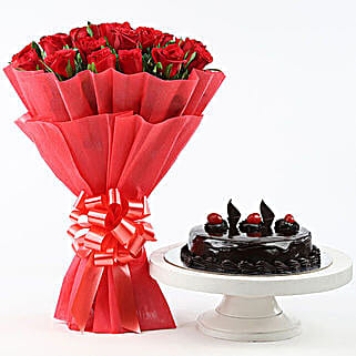 Red Roses N Cake Deluxe-picture-46