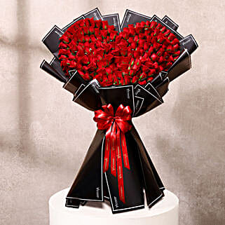 Romantic 200 Roses Beautifully Tied Bouquet-picture-42