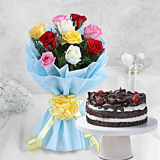 Roses and Black Forest Cake Standard-picture-28