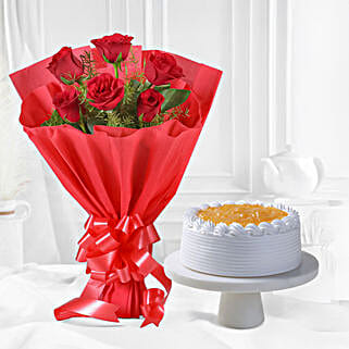 Roses N Cake Hamper Combo-picture-43