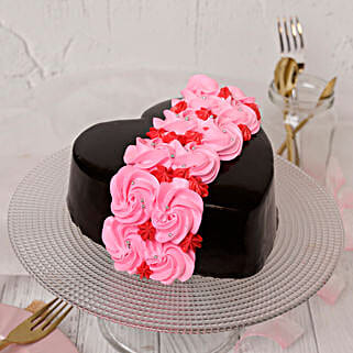 Roses On Heart Designer Cake Half Kg-picture-21