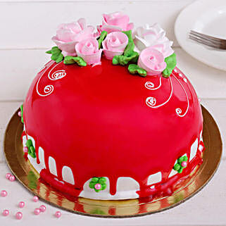 Roses On Top Chocolicious Cake Half Kg-image-33