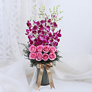 Roses & Orchids Vase-image-24