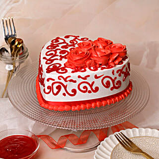 Rosy Heart Chocolate Cake 500 Gms-picture-30