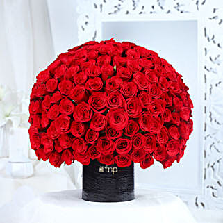 Ruby Romance Rose Bouquet-image-0