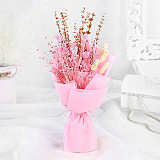 Serene Pink Dry Flower Ensemble-picture-30