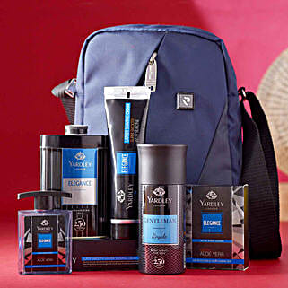 Sling Bag With Yardley London Grooming Kit-image-3