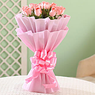 Splendid 15 Pink Roses Bouquet-picture-20