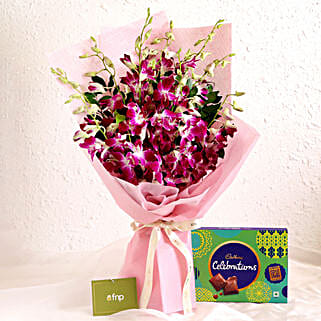 Splendid Love Orchids Bouquet Celebrations Box-picture-39