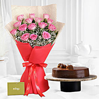 Sprinkled With Love Roses Bouquet Truffle Cake-picture-39