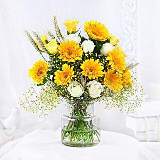 Sunny Vibes Roses N Gerberas Jar-picture-17
