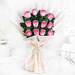Sweet Memories Pink Roses Bouquet-picture-24