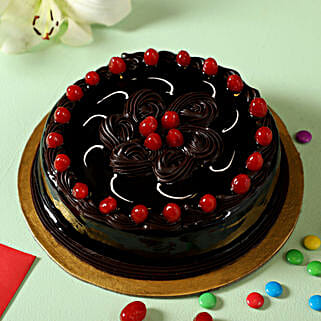 Truffle Cherry Cake Half Kg-picture-49