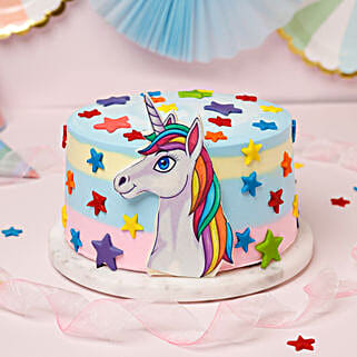 Unicorn Theme Truffle Cake 1 Kg-picture-13