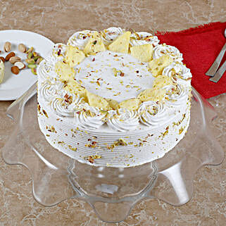 Vanilla Flavored Pista Rasmalai Cake Half kg-picture-51